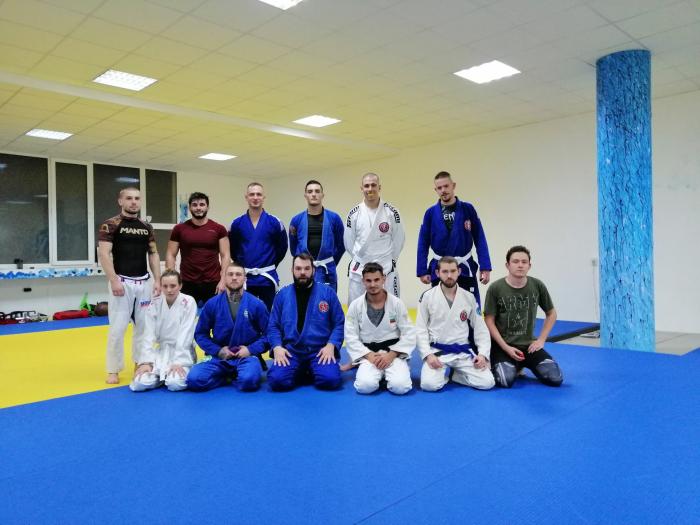 Training with a famous judoka