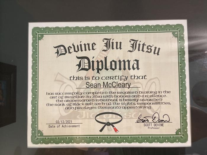 Black belt · March 16, 2021 · Promoted by Scott Devine