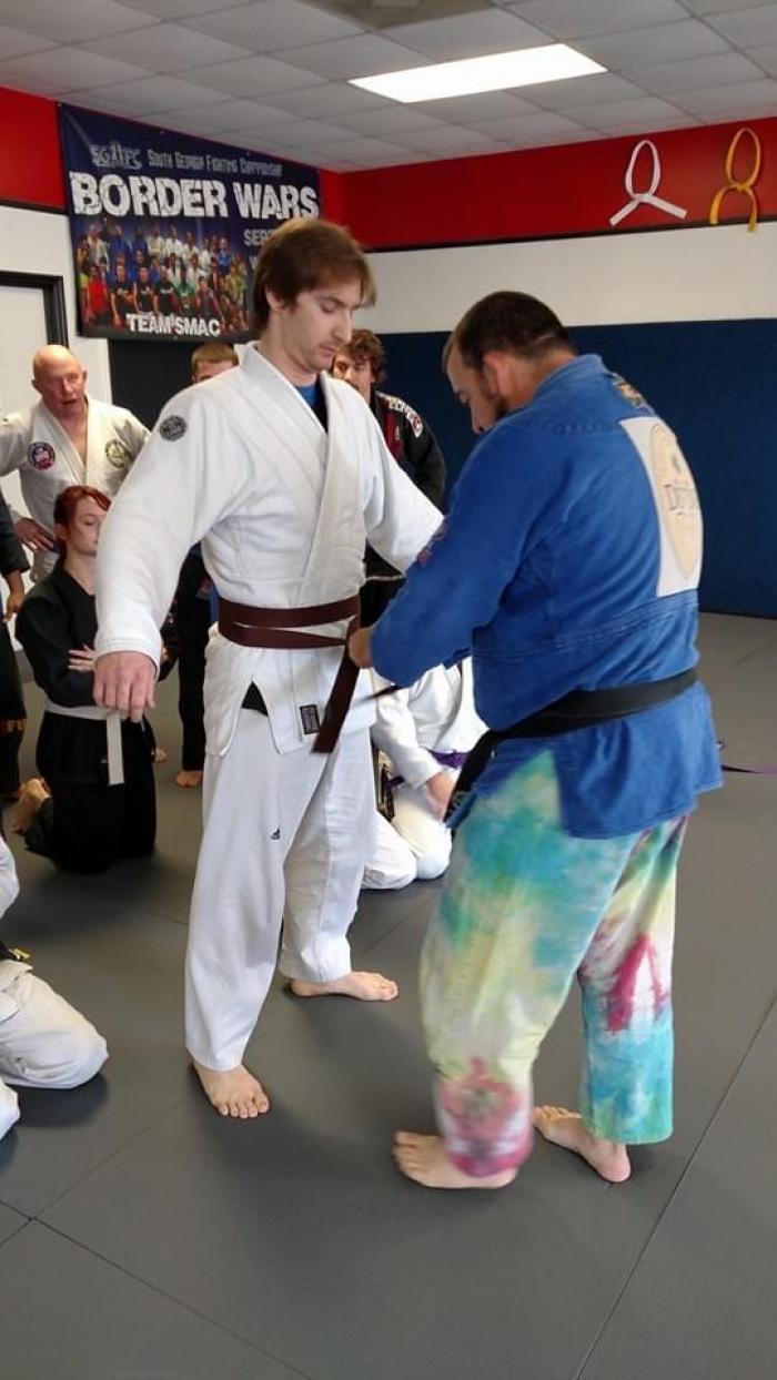 Brown belt · February 13, 2016 · Promoted by Scott Devine