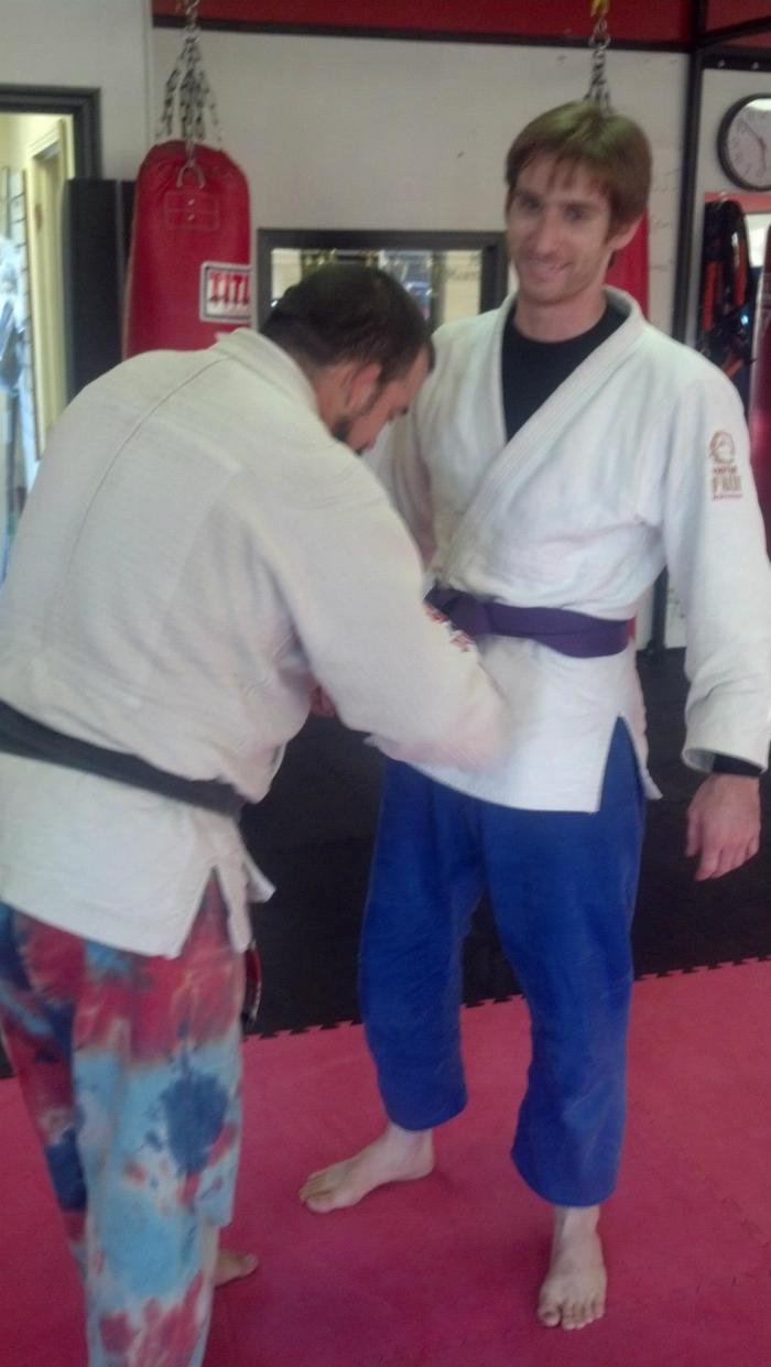 Purple belt · November 10, 2013 · Promoted by Scott Devine