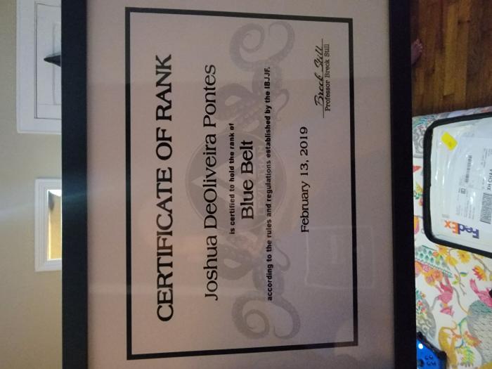 Blue belt · February 13, 2019 · Promoted by Breck Still