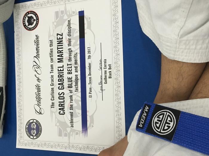 Blue belt · December 7, 2017 · Promoted by Guilherme Correia