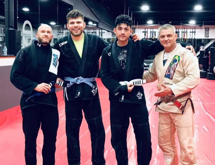 2 stripe blue belt