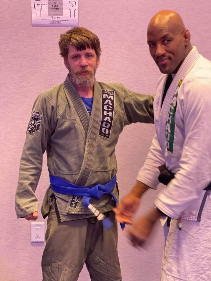 Blue belt · April 10, 2021 · Promoted by Carlos Machado