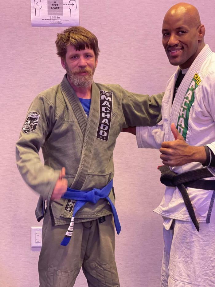 Blue belt · April 10, 2021 · Promoted by Carlos Machado