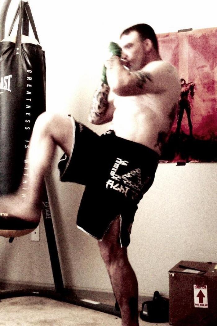 Prepping for first cage fight 2011