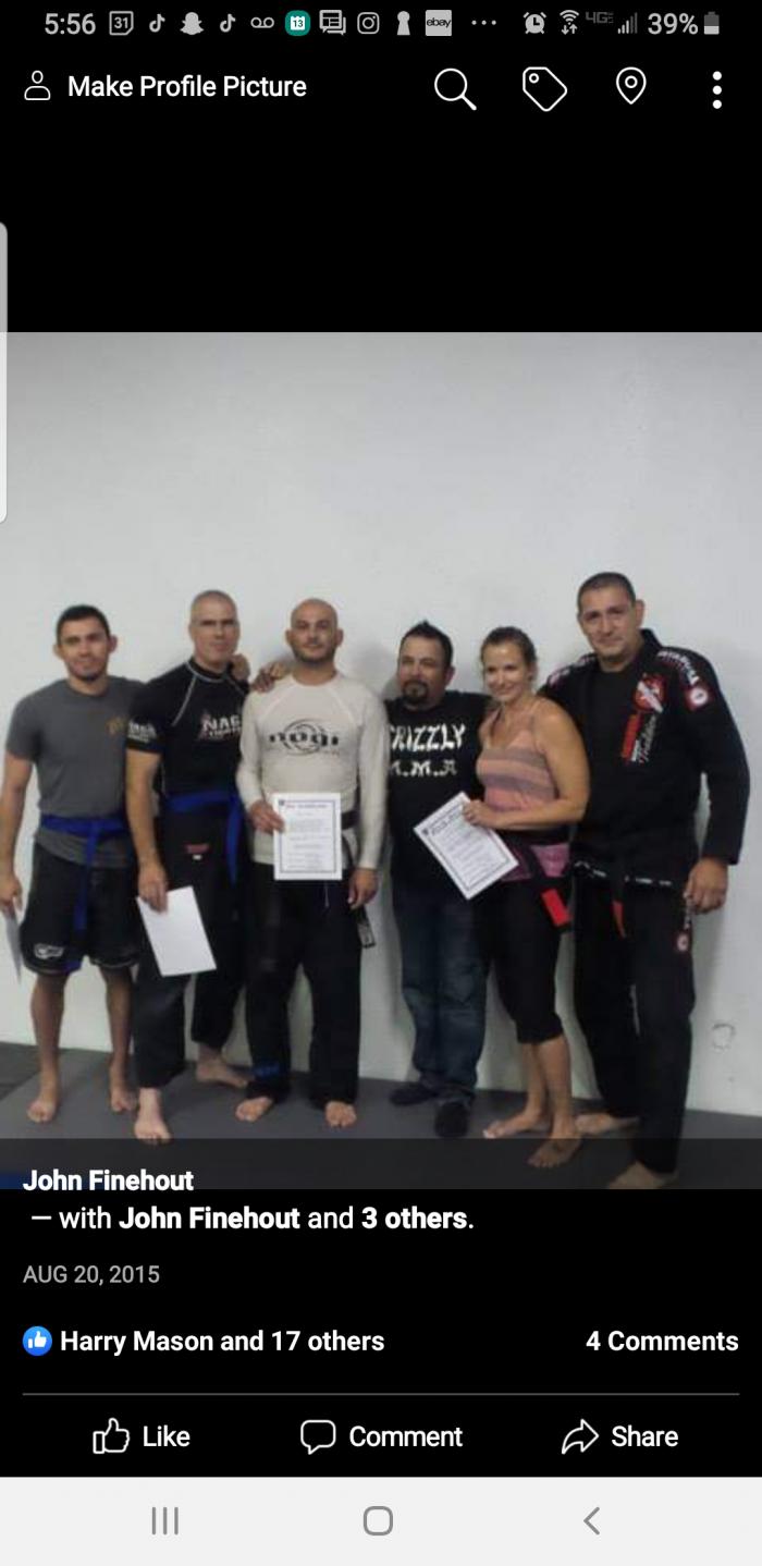 Brown belt · August 20, 2015 · Promoted by Dave Heredia