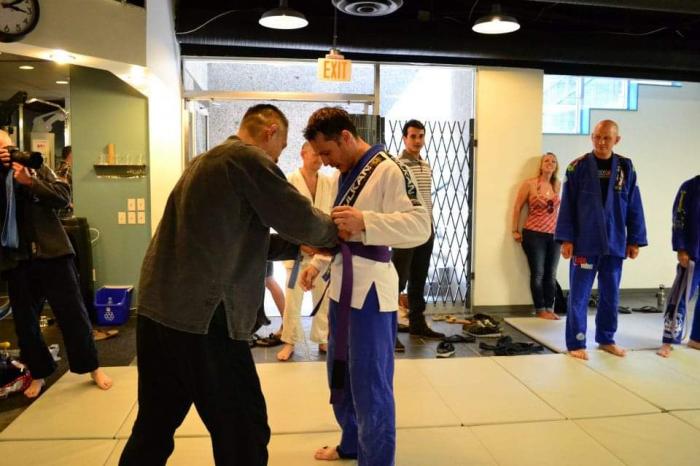 Purple belt · July 21, 2012 · Promoted by Ritchie Yip