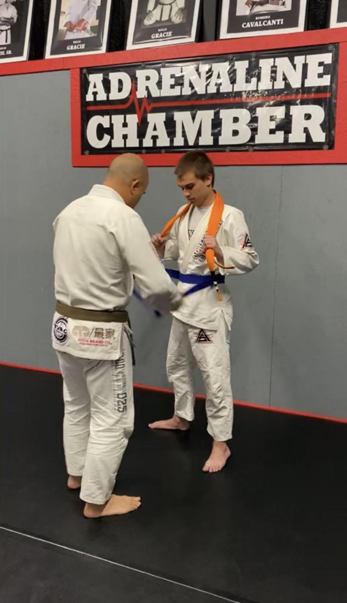 Blue belt · April 14, 2021 · Promoted by Tony Cruz