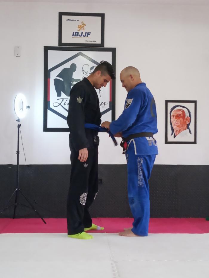 Blue belt · April 17, 2021 · Promoted by Angel Forero