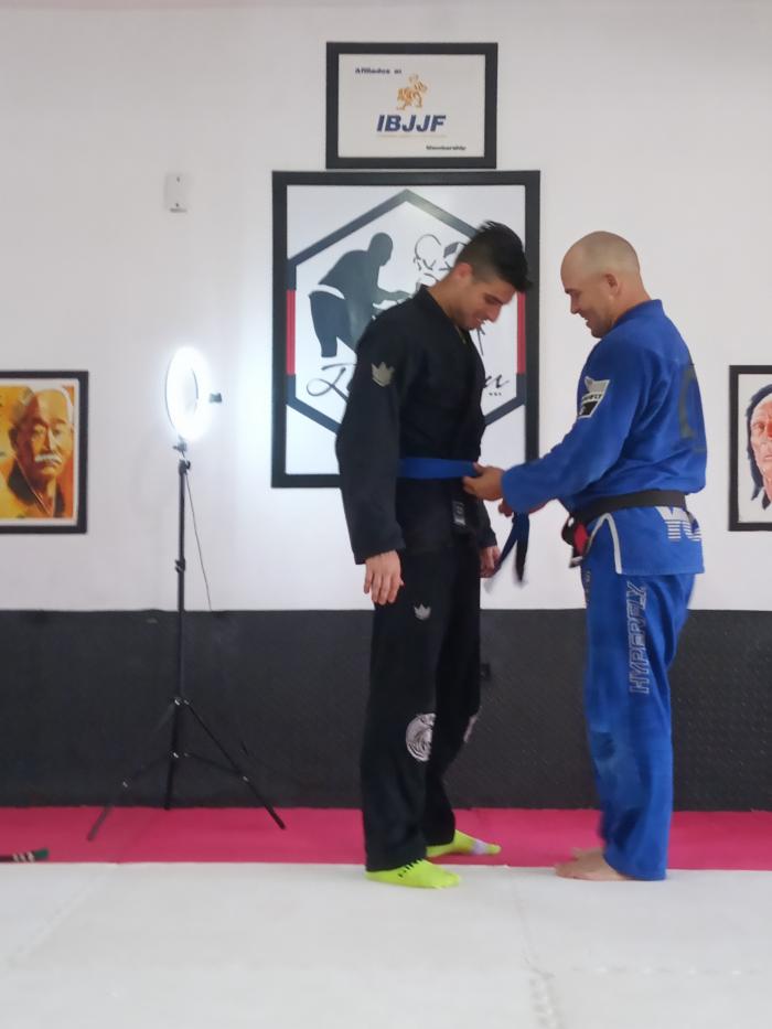 Blue belt · April 17, 2021 · Promoted by Angel Forero