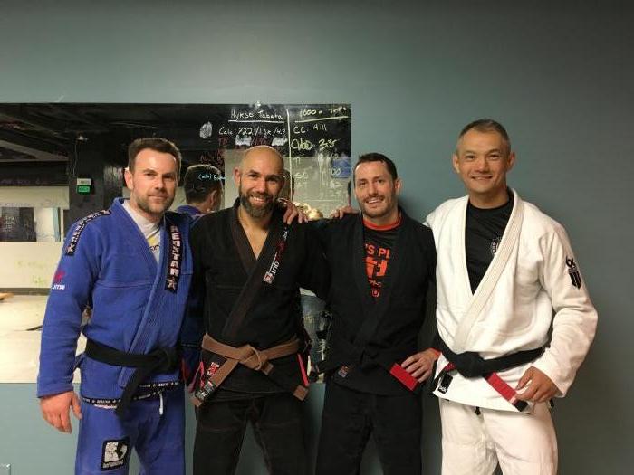 Brown Belt promotion day - With Serge Lakatos, Blair Turton and Ritchie Yip