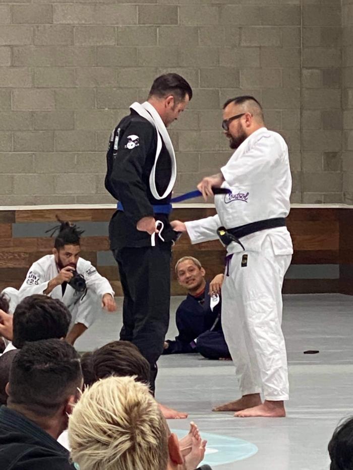 Blue belt · April 17, 2021 · Promoted by Jay Pages