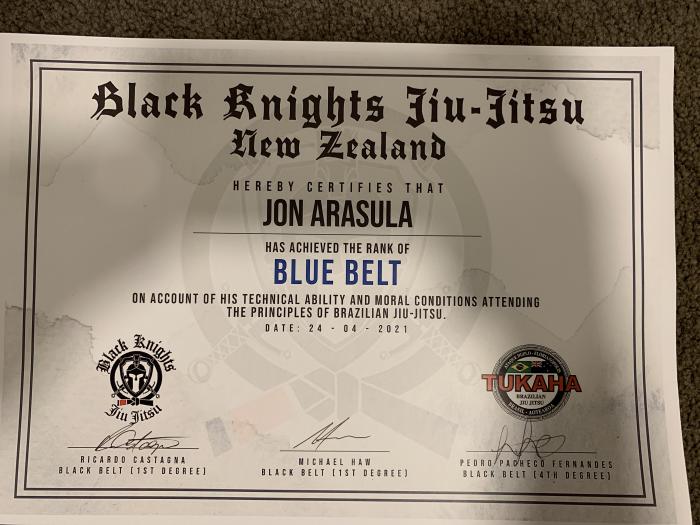 Blue belt · April 24, 2021 · Promoted by Ricardo Castagna