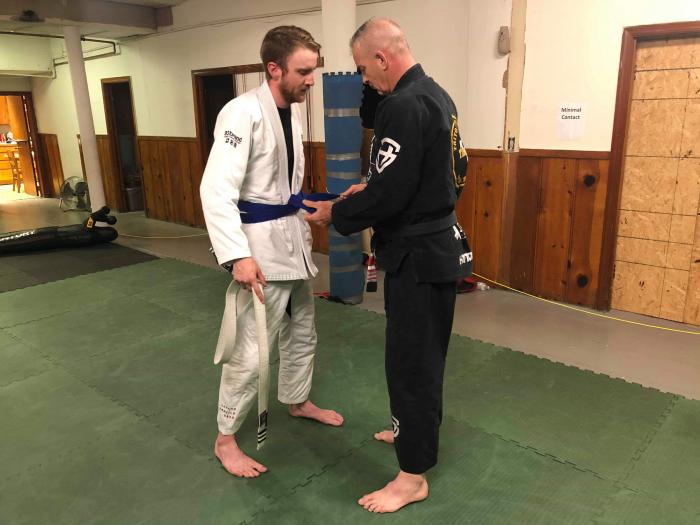 When I was awarded my blue belt