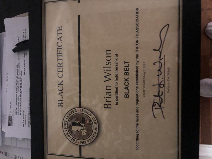 Black belt · May 3, 2021 · Promoted by Piet Wilhelm