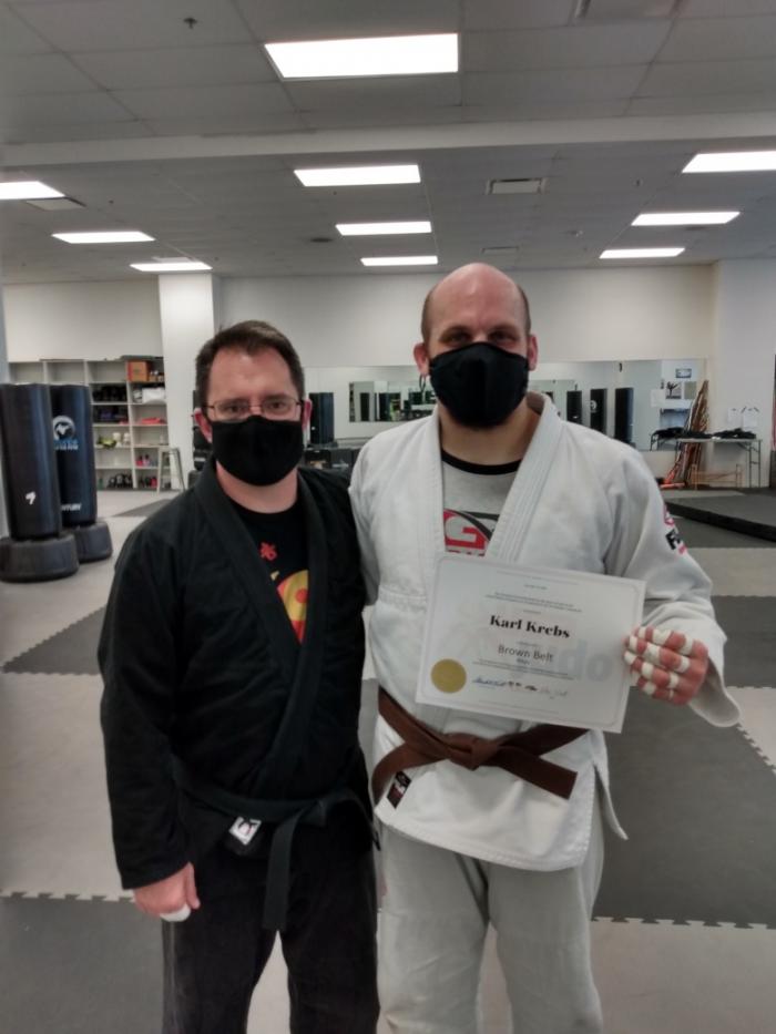 Receiving my USA Judo paperwork for my Ikkyu