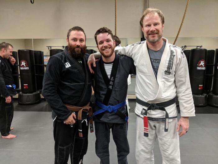 Blue belt · February 11, 2018 · Promoted by Jason Claunch