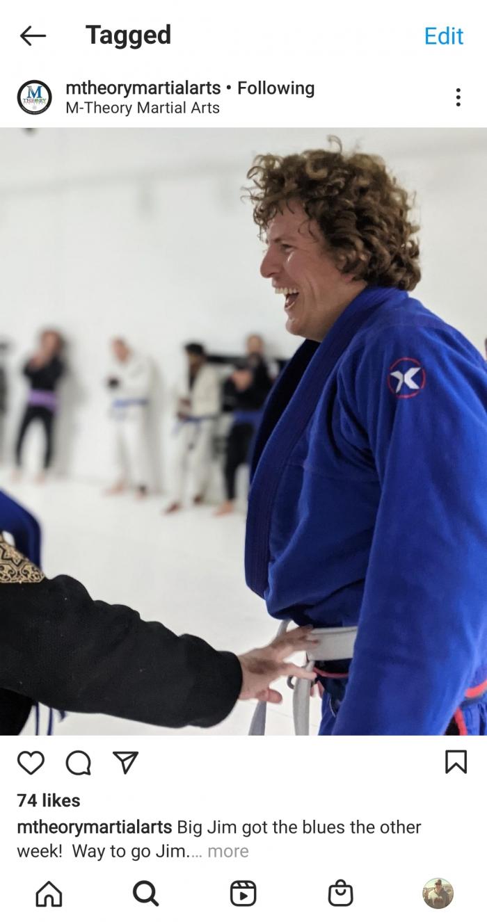 Blue belt · March 2, 2021 · Promoted by Ishmael Bentley