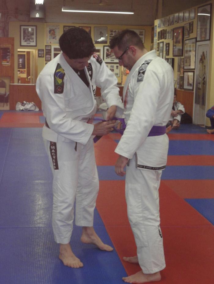 Purple belt · November 28, 2013 · Promoted by Master Jean Jacques Machado