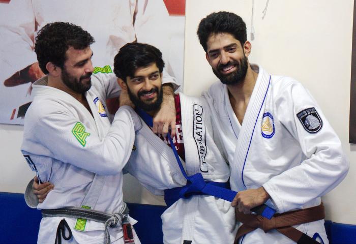 Blue belt · December 6, 2017 · Promoted by Professor Rodrigo Teixeira and Professor Arun Sharma.