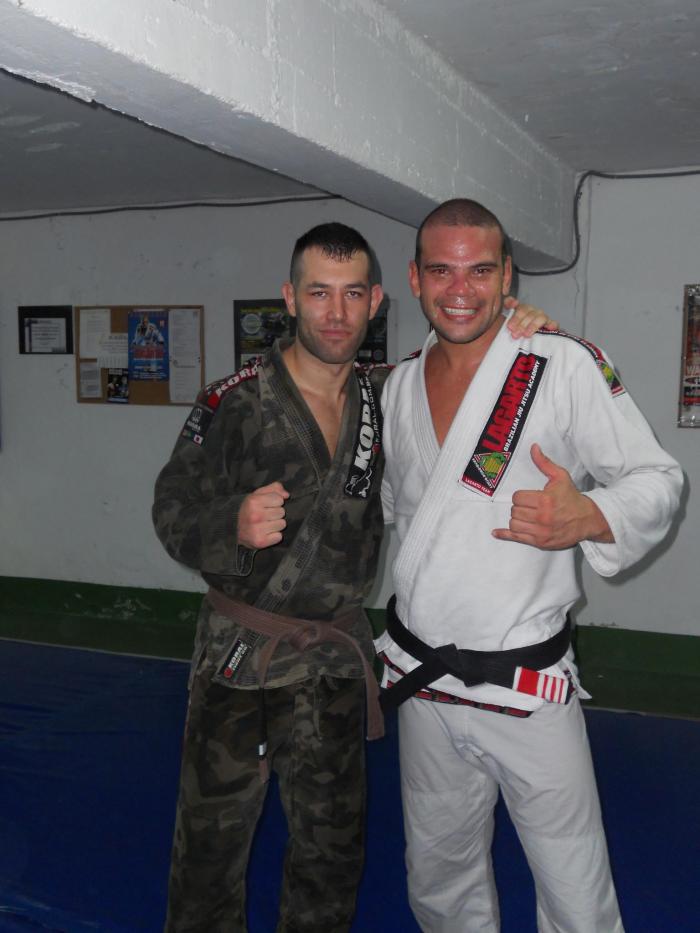 Me with Lúcio Rodrigues "Lagarto", very nice guy
