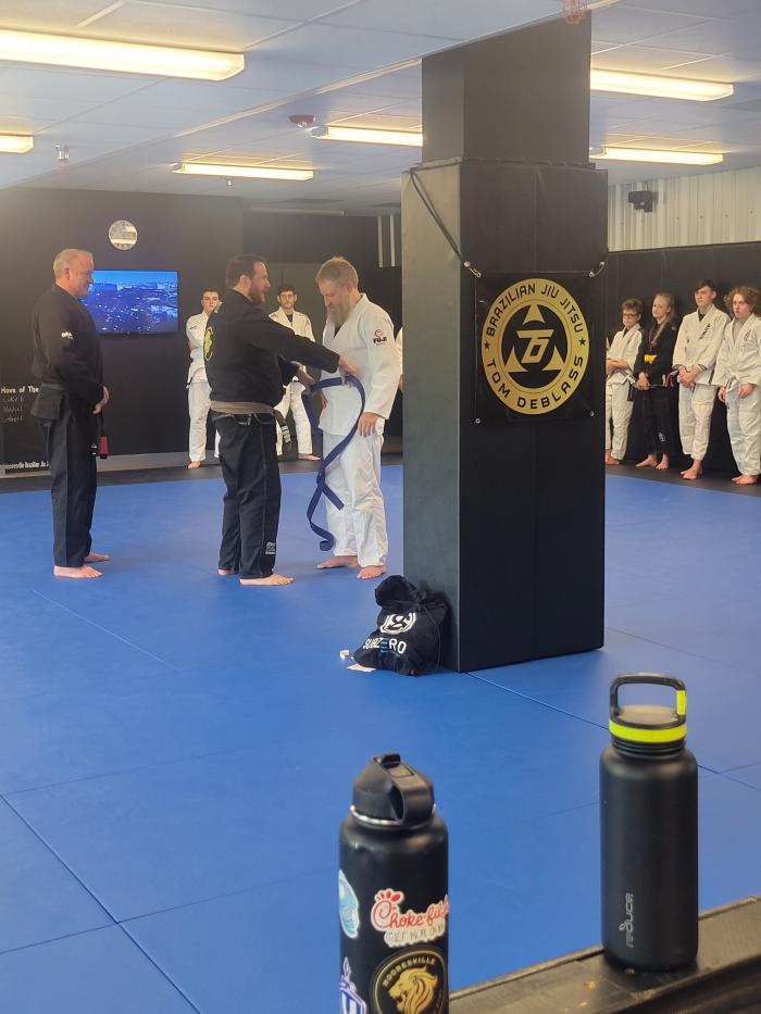 Blue belt · April 17, 2021 · Promoted by Luke Moeller