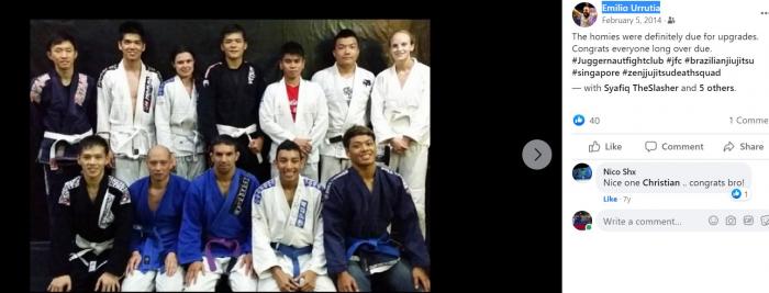 Blue belt · February 10, 2014 · Promoted by Emilio Urrutia