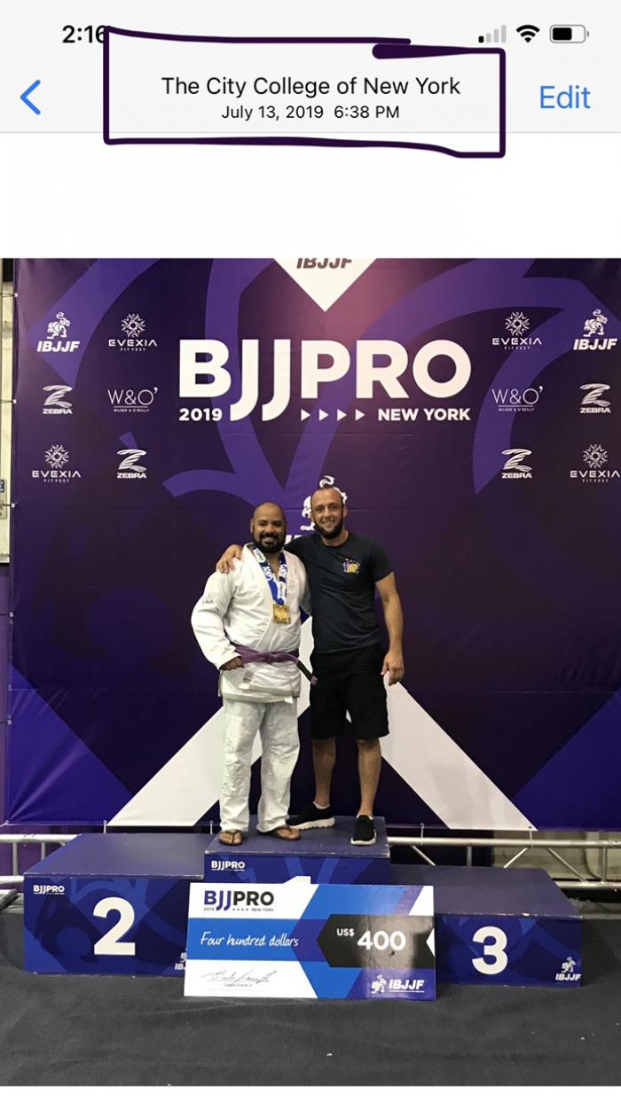 Purple belt · July 13, 2019 · Promoted by Abmar Barbosa