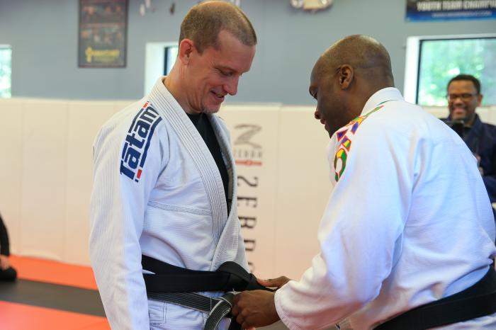 Getting my Judo Black Belt from Kenton Givens
