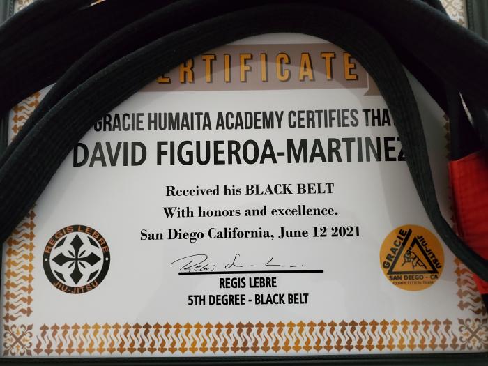 Black belt · June 12, 2021 · Promoted by Regis Lebre