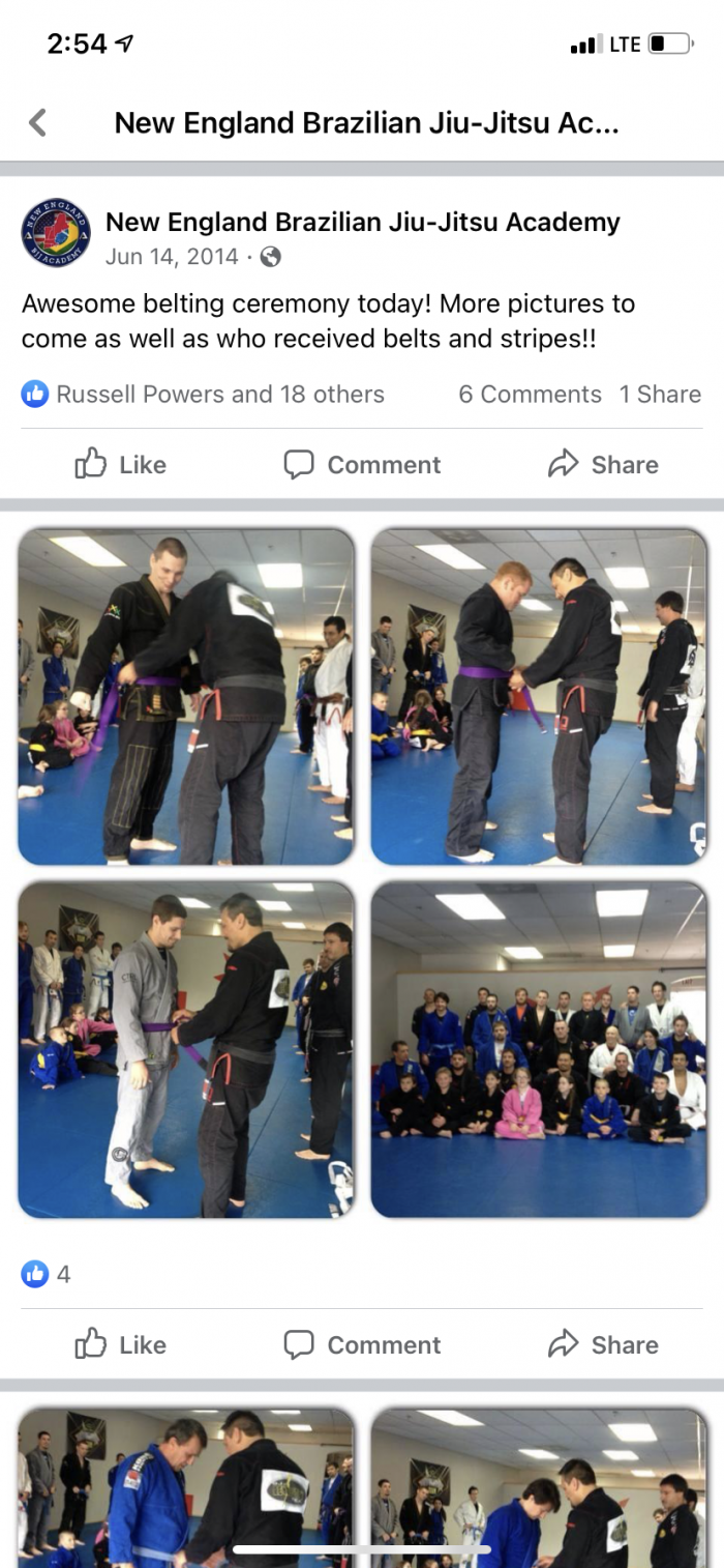 Purple belt · June 14, 2014 · Promoted by John Sanders