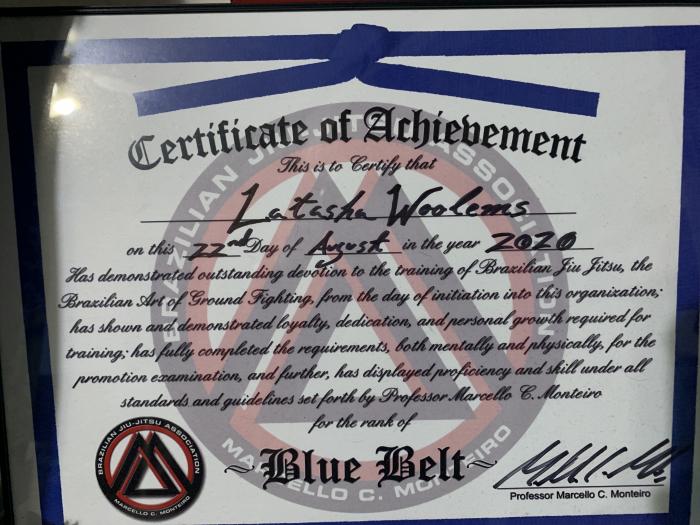 Blue belt · August 22, 2020 · Promoted by Marcelo c monterio