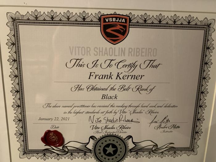 Black belt · January 22, 2021 · Promoted by Vitor Shaolin