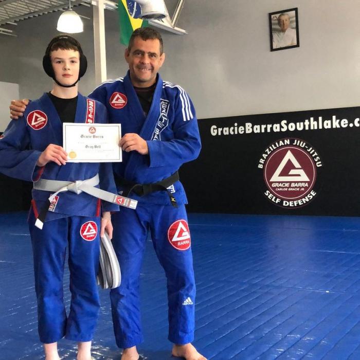 Gray belt · July 3, 2018 · Promoted by Prof. Alejandro Siqueira / Prof. Greg Hamilton