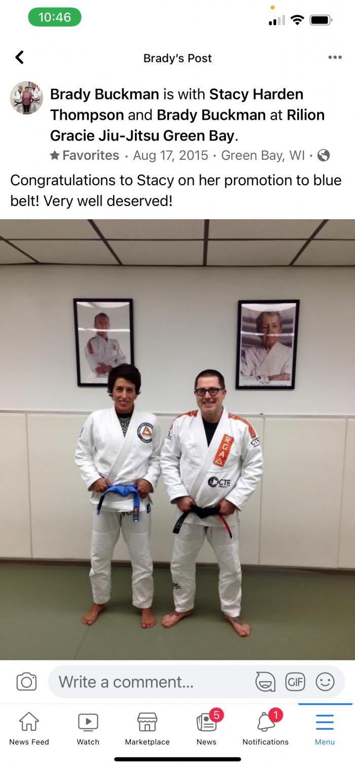 Blue belt · August 17, 2015 · Promoted by Brady Buckman