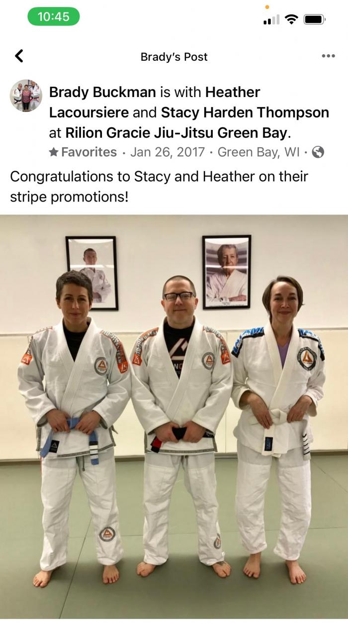 Blue belt · August 17, 2015 · Promoted by Brady Buckman