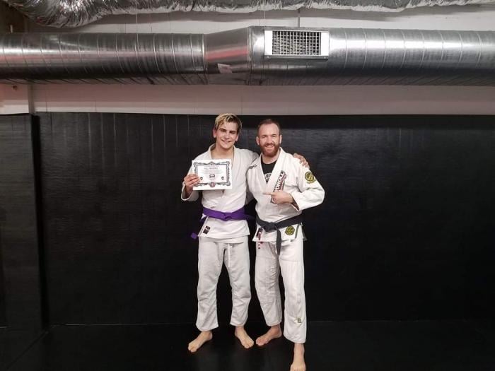 Purple belt · August 29, 2018 · Promoted by Kyle Watson