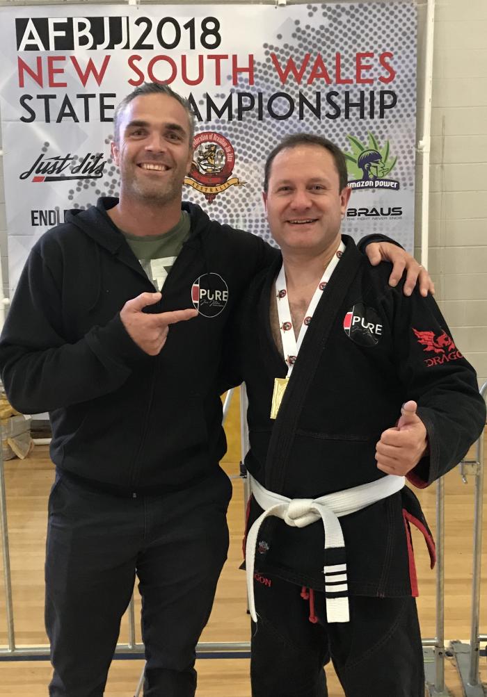 1 July 2018 NSW AFBJJ Comp. Masters Novice Gold Medal