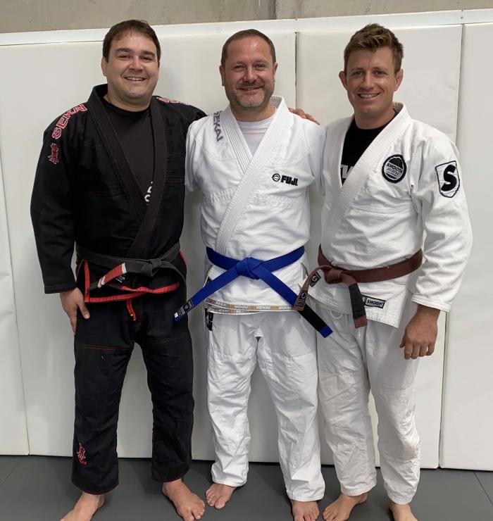 21 Mar 2020 Awarded Blue Belt Professor Felipe Grez and Coach Steve Reeks