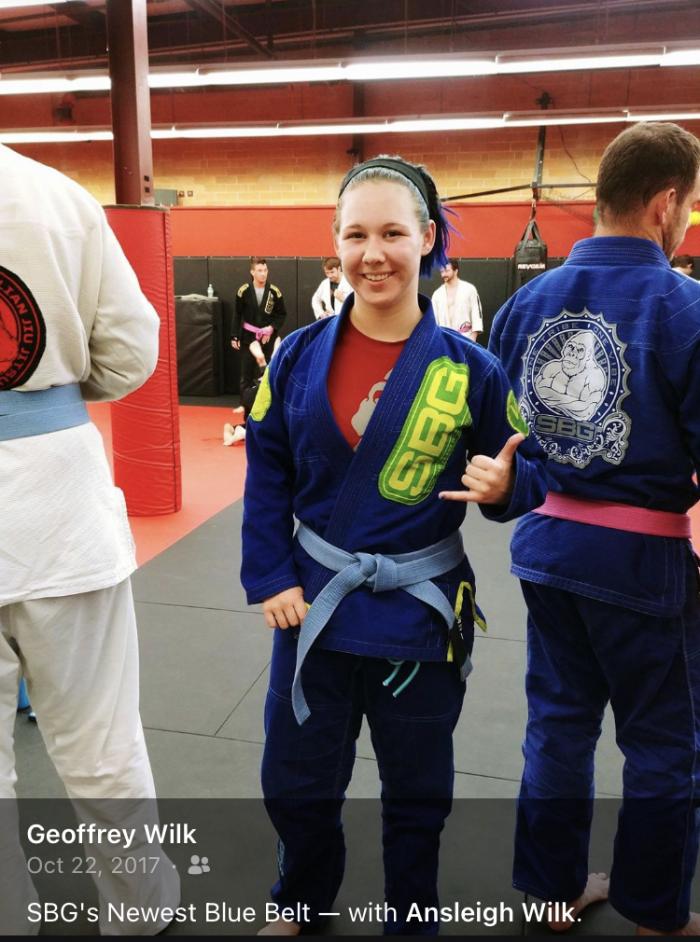 Blue belt · October 22, 2017 · Promoted by Rory Singer (SBG Athens)