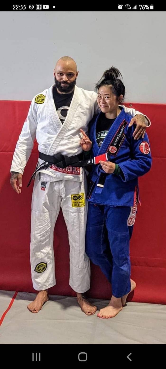 Black Belt day with the Mrs