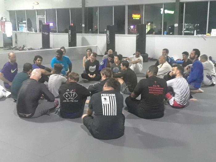 Teaching another awesome BJJ class!
