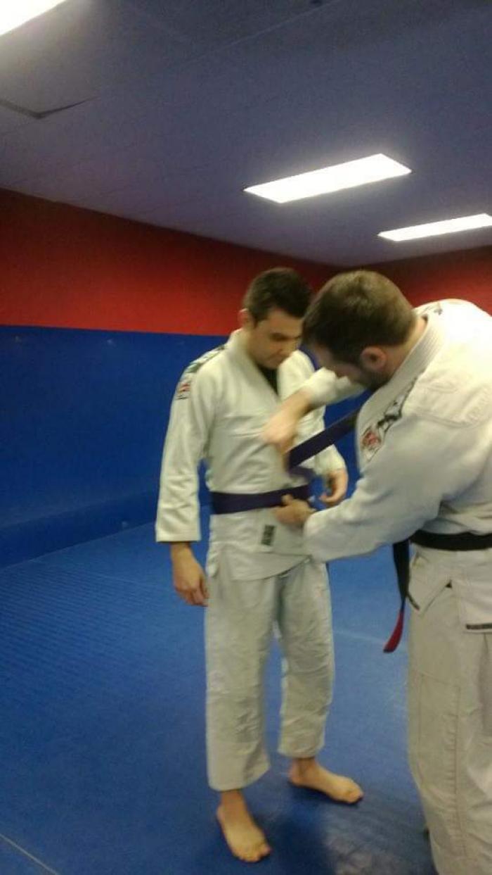 Purple belt · February 9, 2013 · Promoted by Jamie Miller