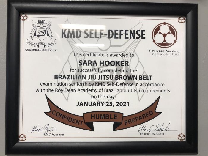Brown belt · January 23, 2021 · Promoted by Alan Shade