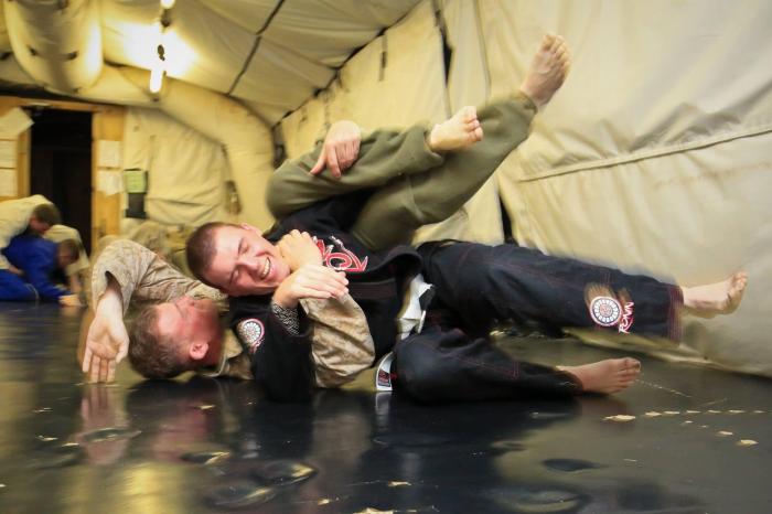 Training Jiujitsu in Afghanistan