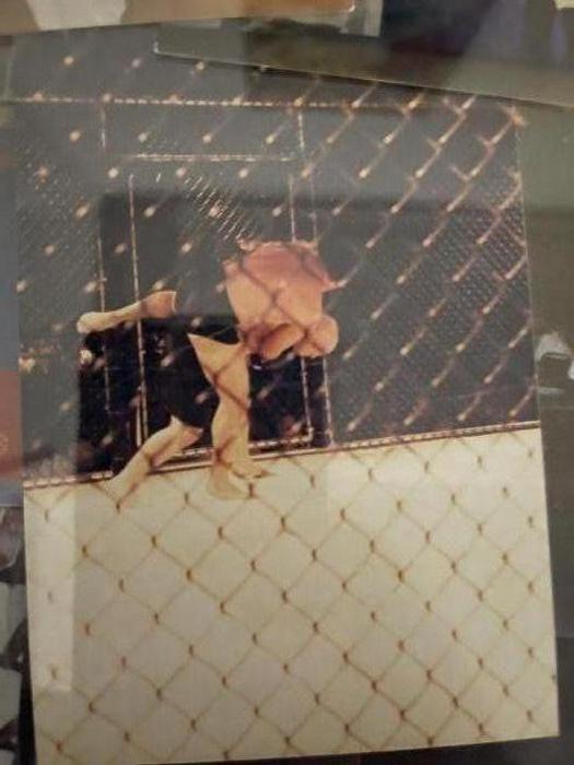 Me throwing someone in the cage.