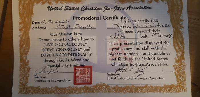 White belt · May 26, 2020