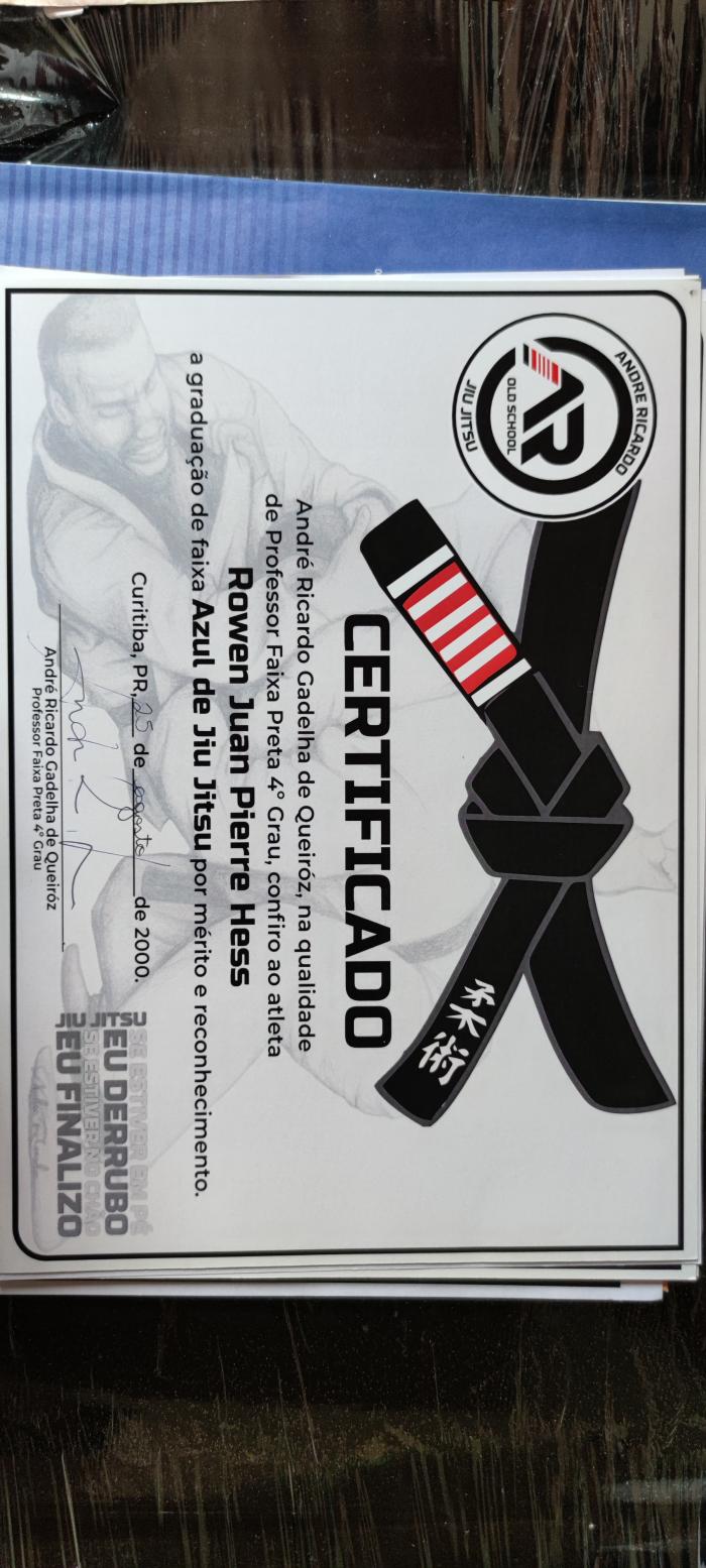 Blue belt · August 25, 2000 · Promoted by André Ricardo Gadelha de Queiroz