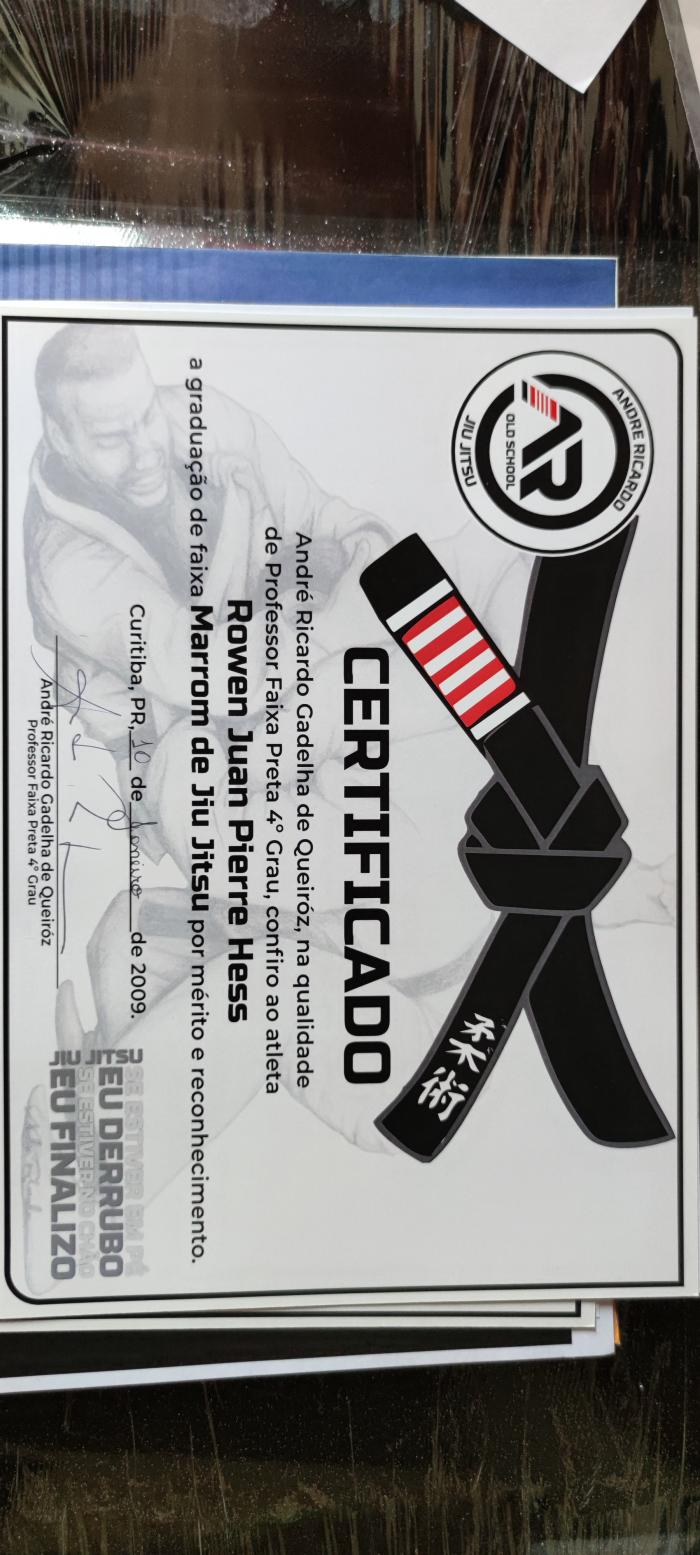 Brown belt · January 10, 2009 · Promoted by André Ricardo Gadelha de Queiroz